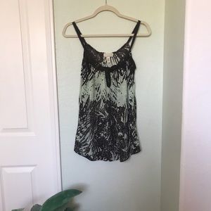 UO Green and Brown Patterned Tank